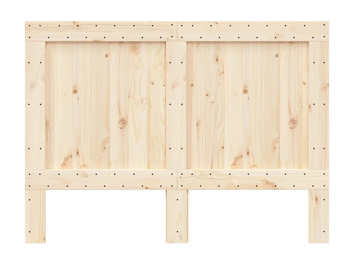 Tête de lit 140x104 cm bois massif de pin POI26778 BonneVie Meuble