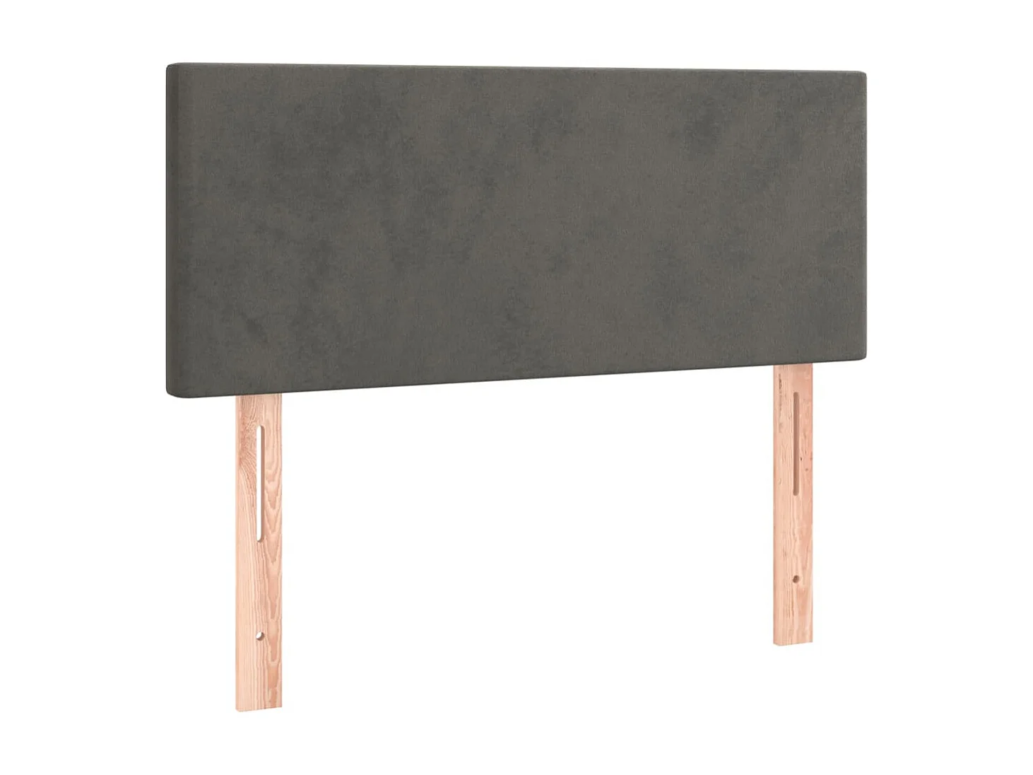 Tête de lit à LED Gris foncé 80x5x78/88 cm Velours POI94449 BonneVie Meuble