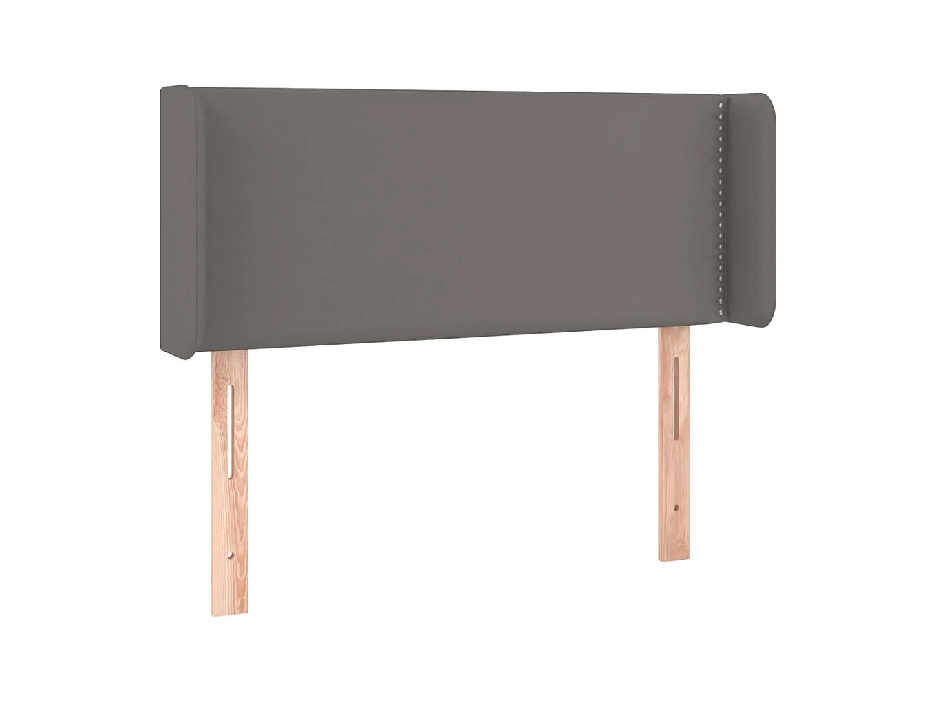 Tête de lit avec oreilles Gris 103x16x78/88 cm Similicuir POI10894 BonneVie Meuble