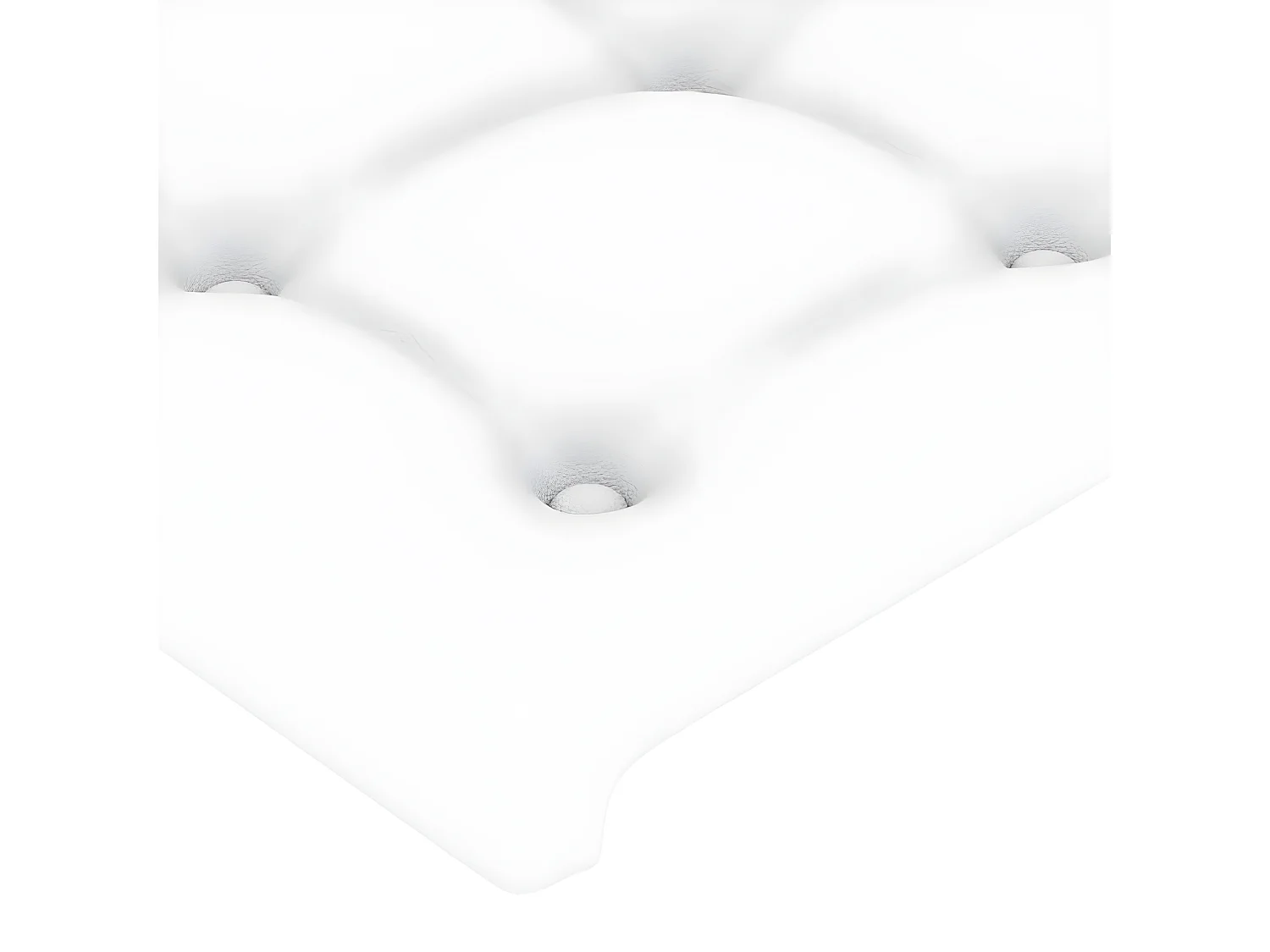 Tête de lit à LED Blanc 93x16x78/88 cm Similicuir POI32499 BonneVie Meuble