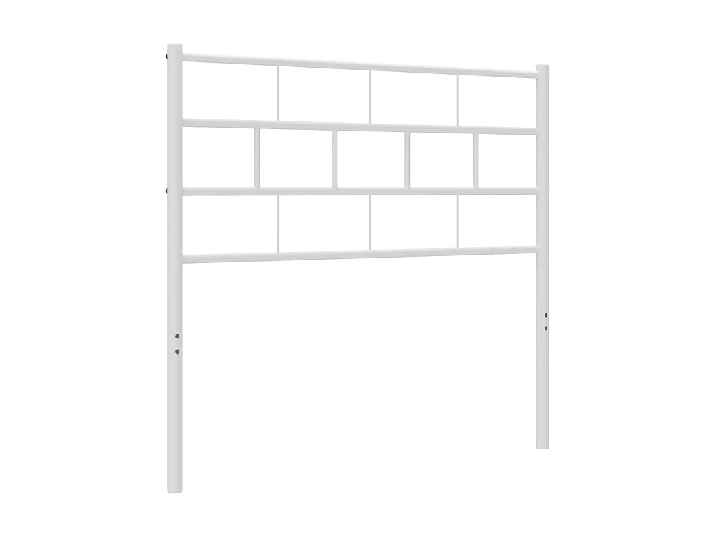 Tête de lit métal blanc 80 cm POI29691 BonneVie Meuble
