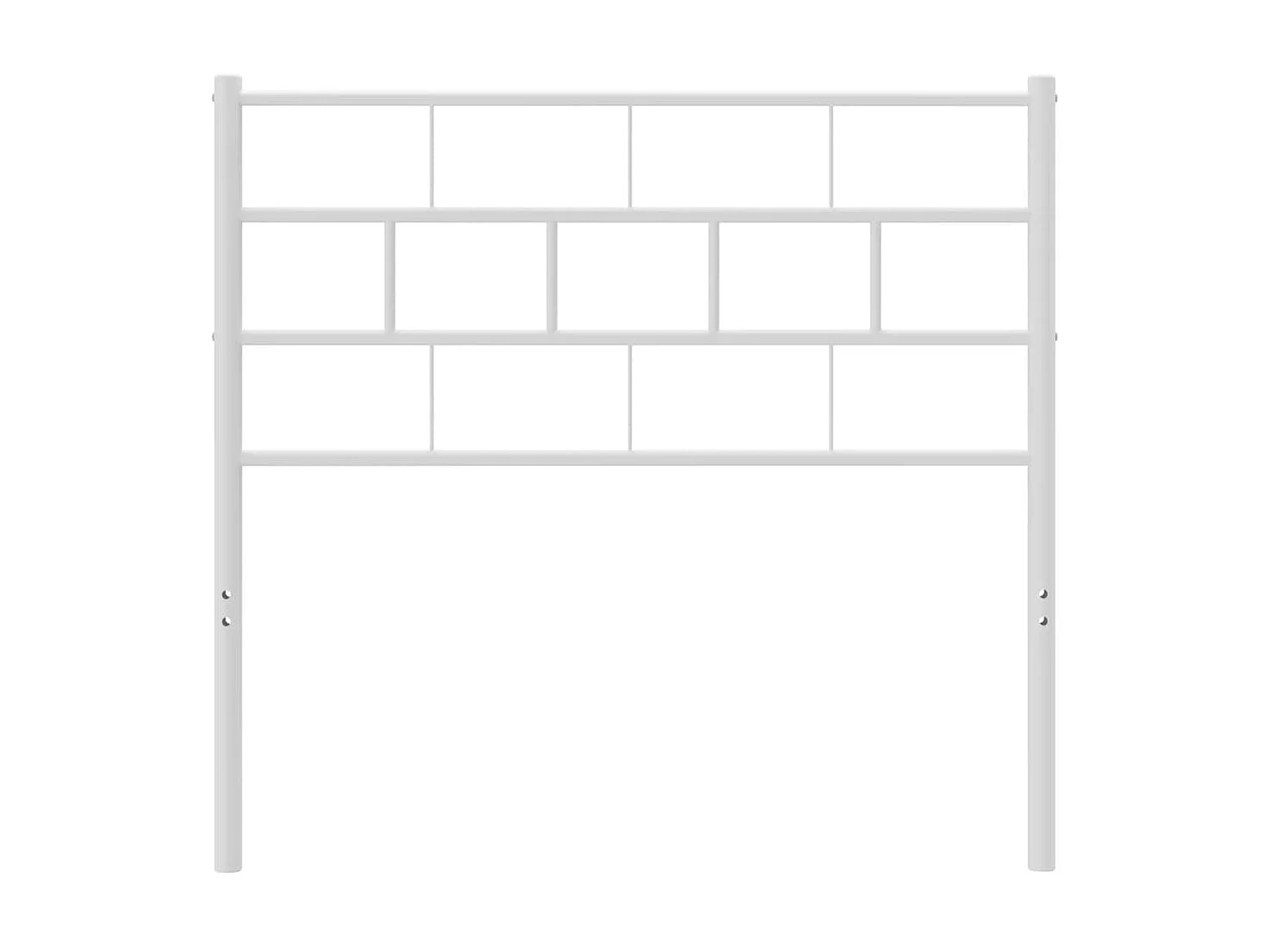 Tête de lit métal blanc 80 cm POI29691 BonneVie Meuble