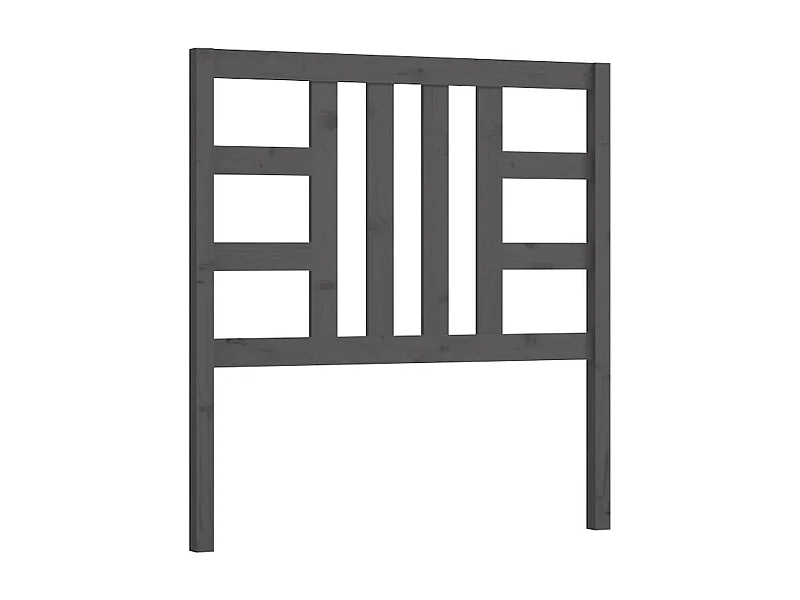 Tête de lit Gris 106x4x100 cm Bois massif de pin POI74601 BonneVie Meuble