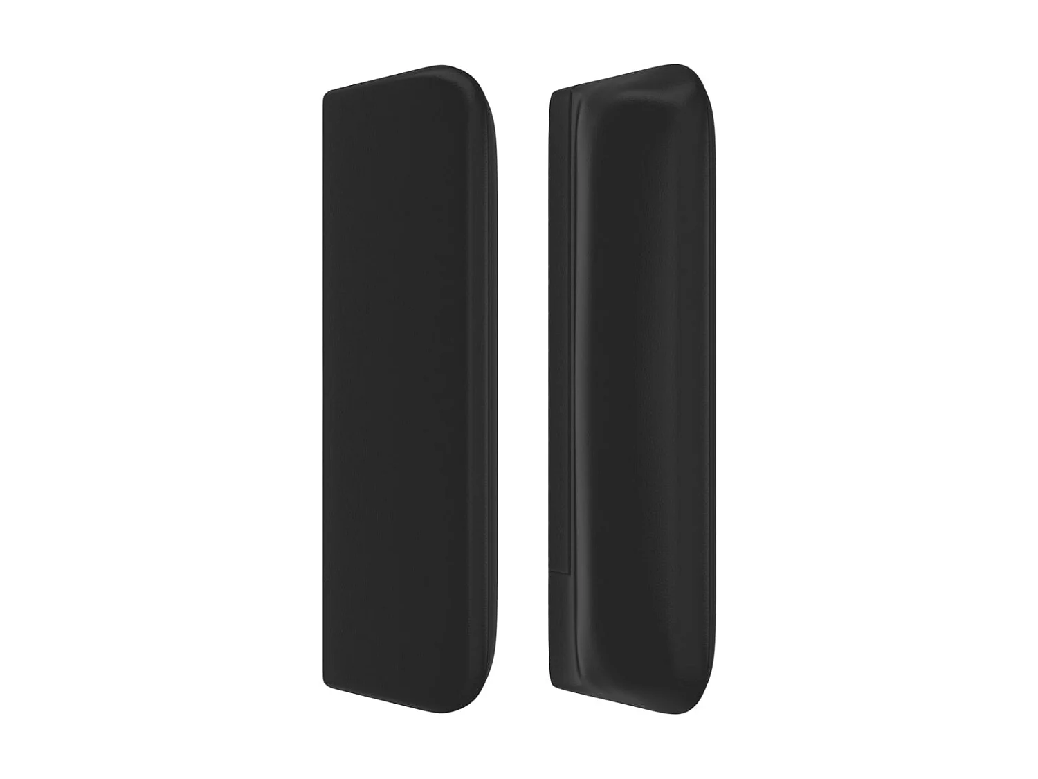 Cabecero de cuero sintético negro 147x16x78/88 cm ES87915