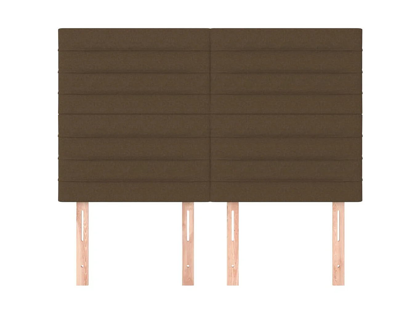 Kopfteil,Bettkopfteile 4 Stk. Dunkelbraun 72x5x78/88 cm Stoff -gkd810763