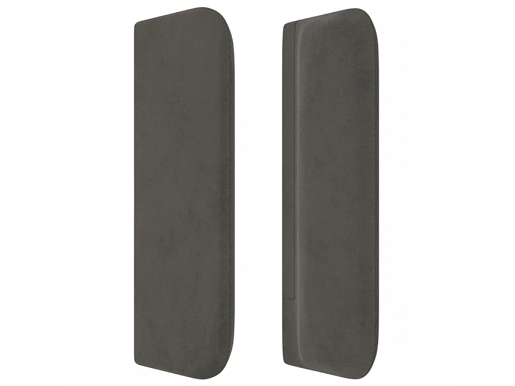 Kopfteil,Bettkopfteil mit Ohren Dunkelgrau 103x16x78/88 cm Samt -gkd173198