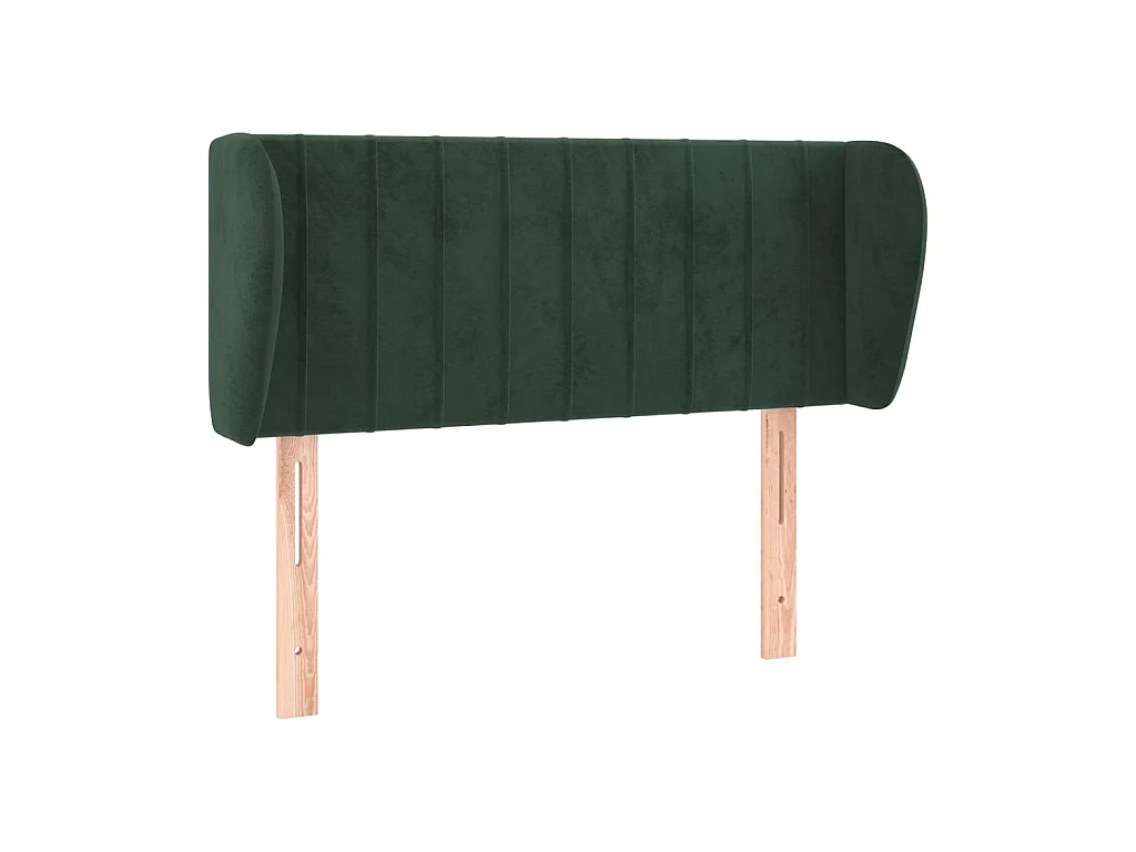 Testiera | Testata del letto ad Orecchio Verde Scuro 83x23x78/88 cm in Velluto