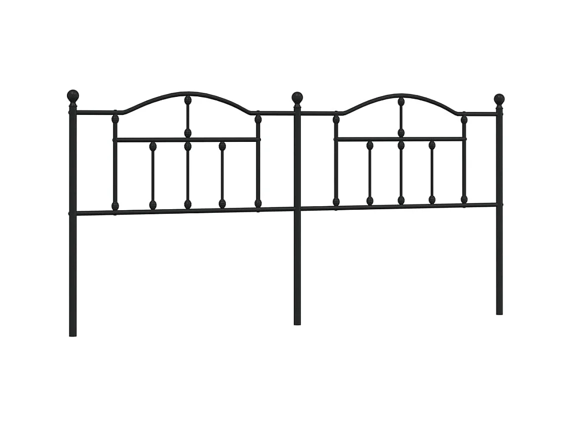 Testiera | Testata del letto in Metallo Nero 200 cm