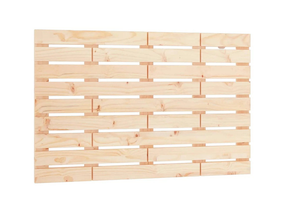 Tête de lit murale 81x3x63 cm Bois massif de pin POI44922 BonneVie Meuble