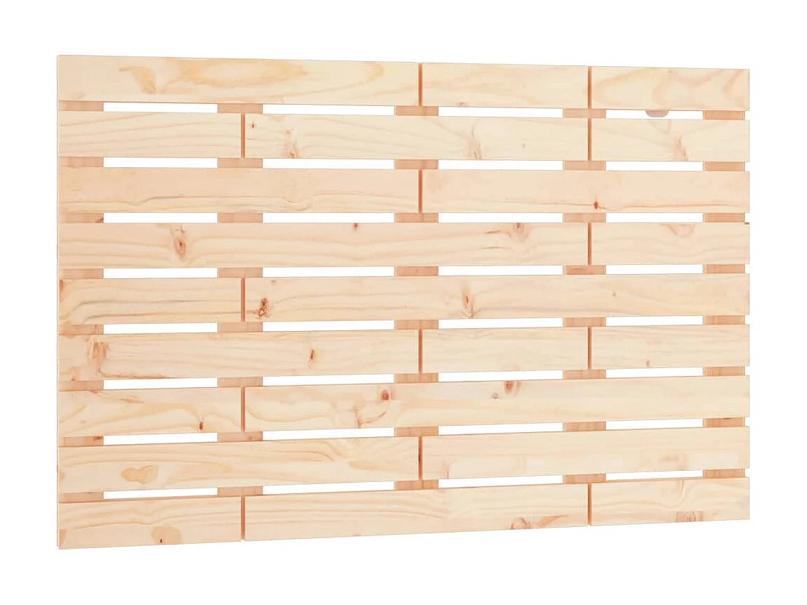 Tête de lit murale 81x3x63 cm Bois massif de pin POI44922 BonneVie Meuble
