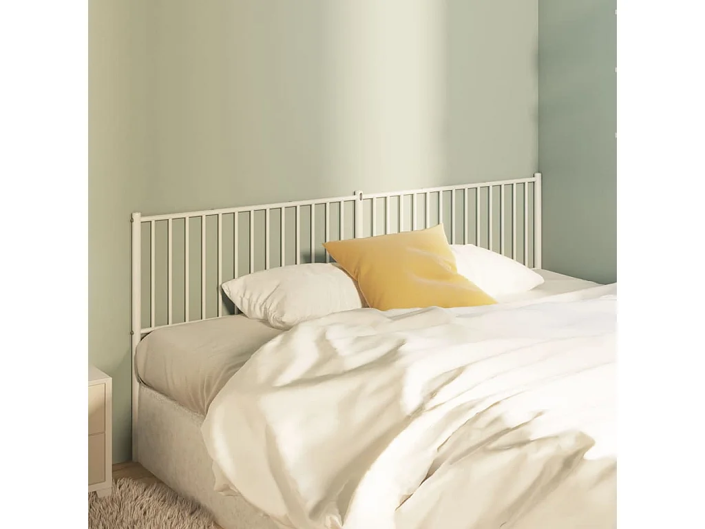 Testiera | Testata del letto in Metallo Bianco 200 cm