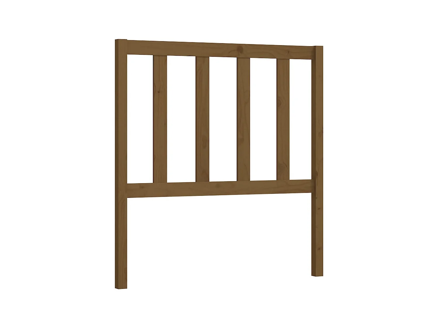 Tête de lit Marron miel 106x4x100 cm Bois massif de pin POI64802 BonneVie Meuble