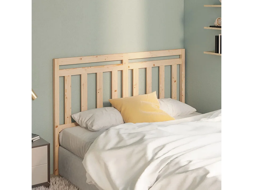 Testiera | Testata del letto per Letto 156x4x100 cm in Legno Massello di Pino