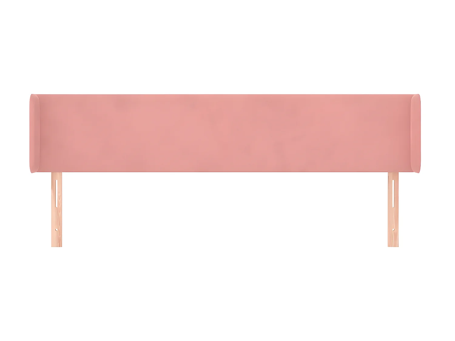 Kopfteil,Bettkopfteil mit Ohren Rosa 163x16x78/88 cm Samt -gkd452207