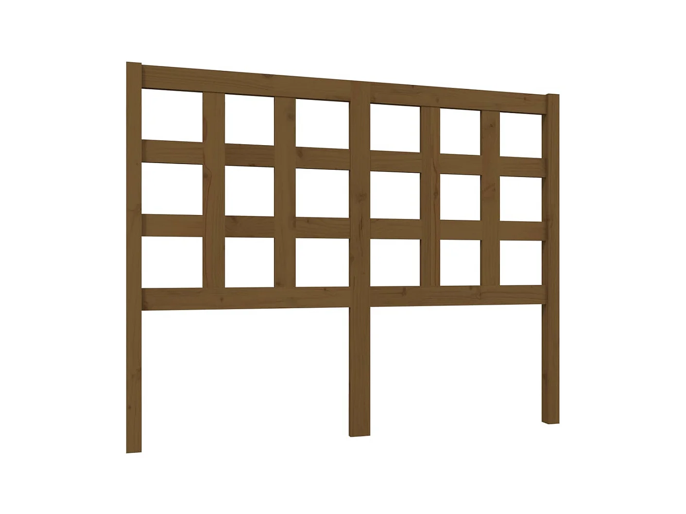 Tête de lit Marron miel 125,5x4x100 cm Bois massif de pin POI19236 BonneVie Meuble