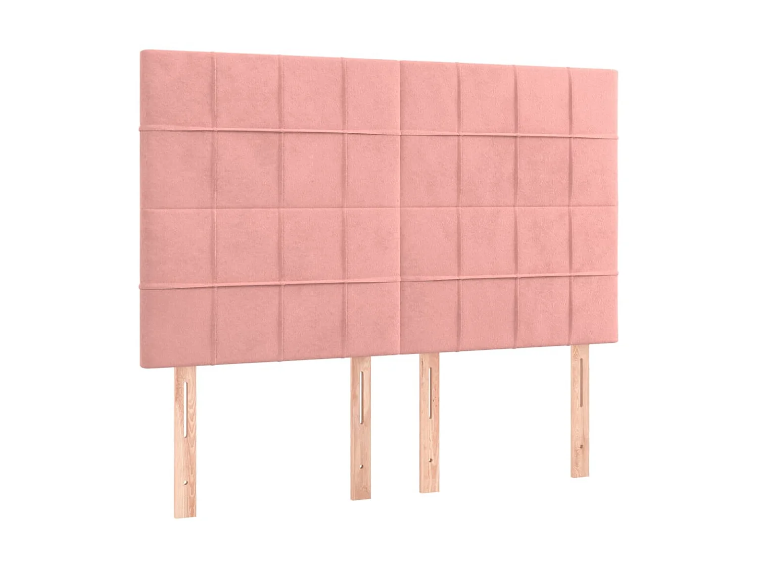 Tête de lit à LED Rose 144x5x118/128 cm Velours POI54159 BonneVie Meuble