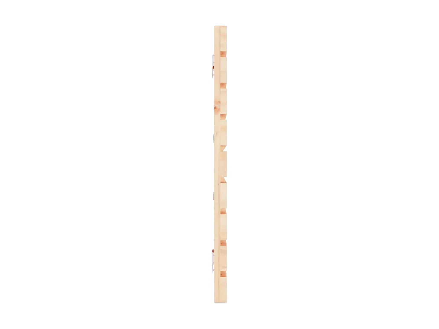 Cabecero de cama de pared madera maciza de pino 166x3x63 cm ES42228