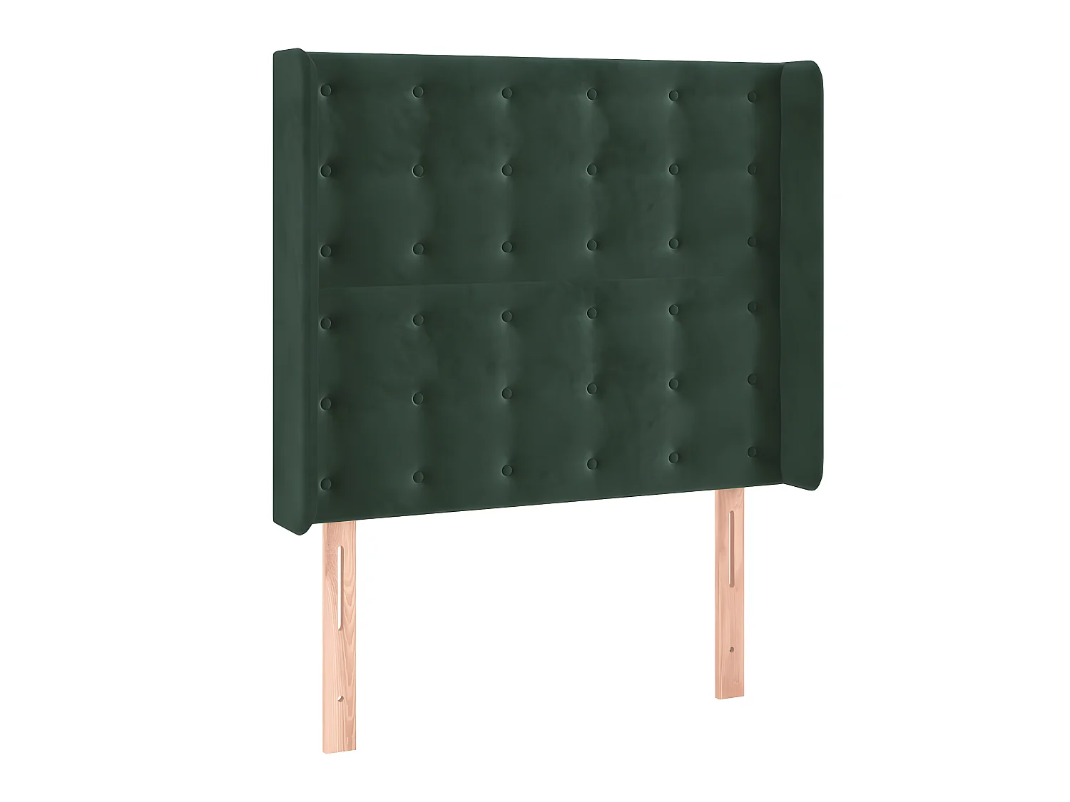 Tête de lit avec oreilles Vert foncé 103x16x118,128 cm Velours LKC37897 BonneVie Meuble