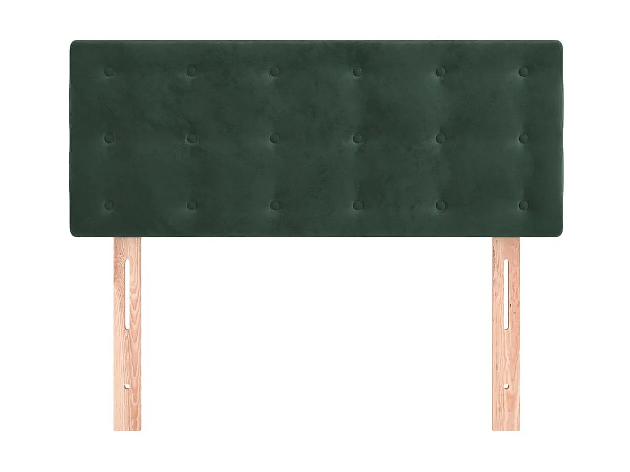 Cabeceira de cama veludo 80x5x78/88 cm verde-escuro PT727065