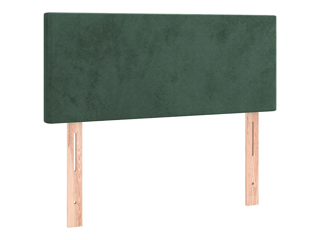 Cabecero de terciopelo verde oscuro 90x5x78/88 cm ES21574