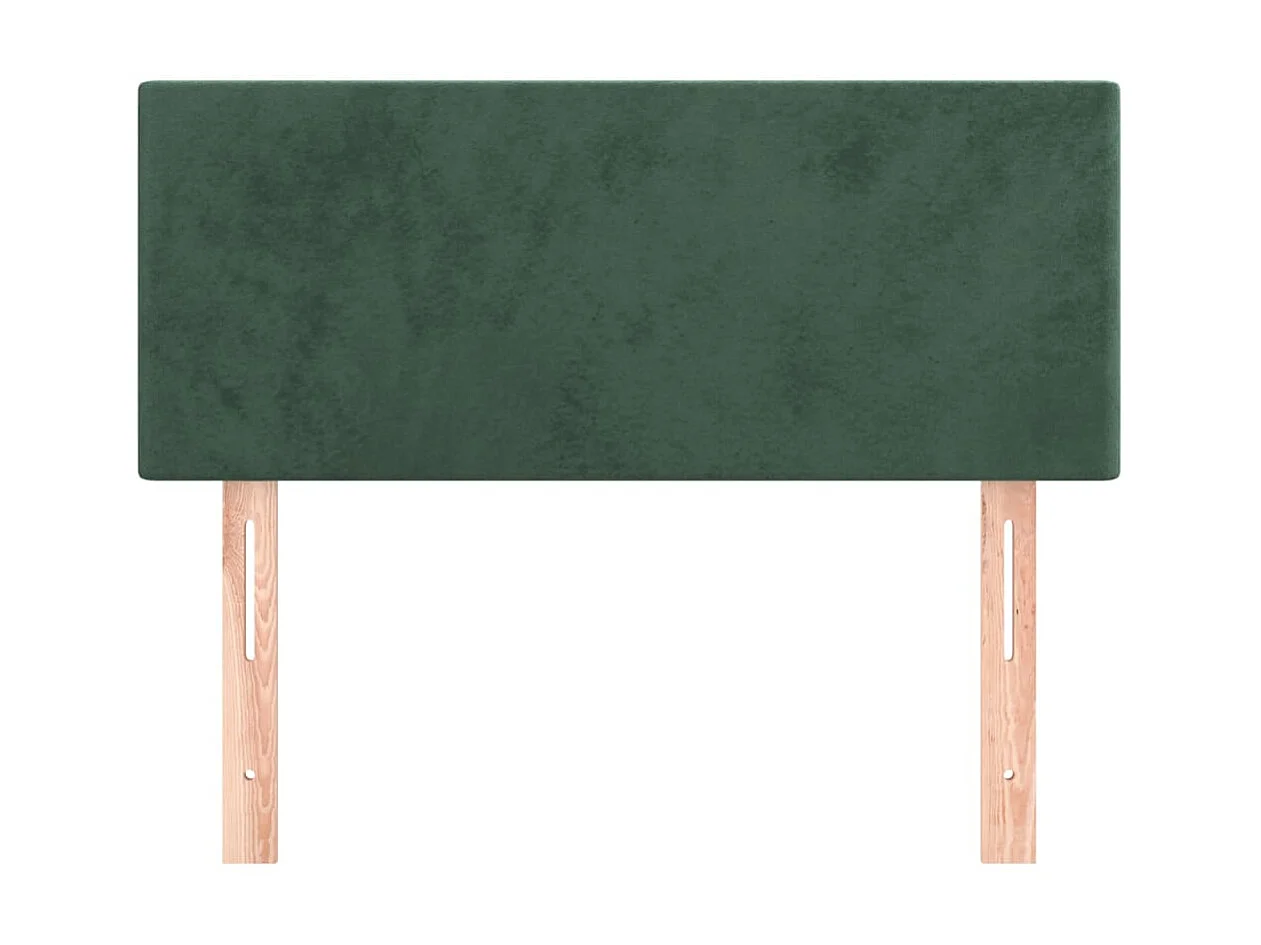 Tête de lit Vert foncé 90x5x78/88 cm Velours POI15364 BonneVie Meuble