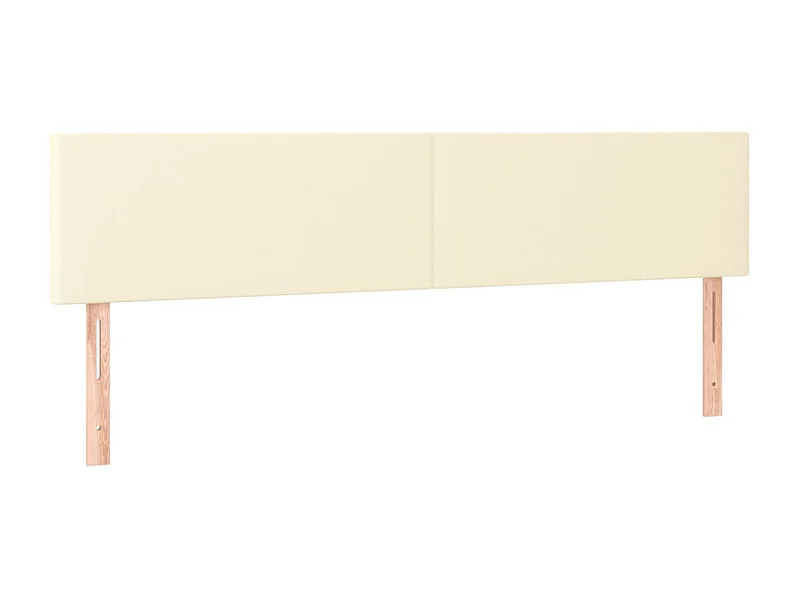 Testiere | Testate del letto 2 pz Crema 90x5x78/88 cm in Similpelle