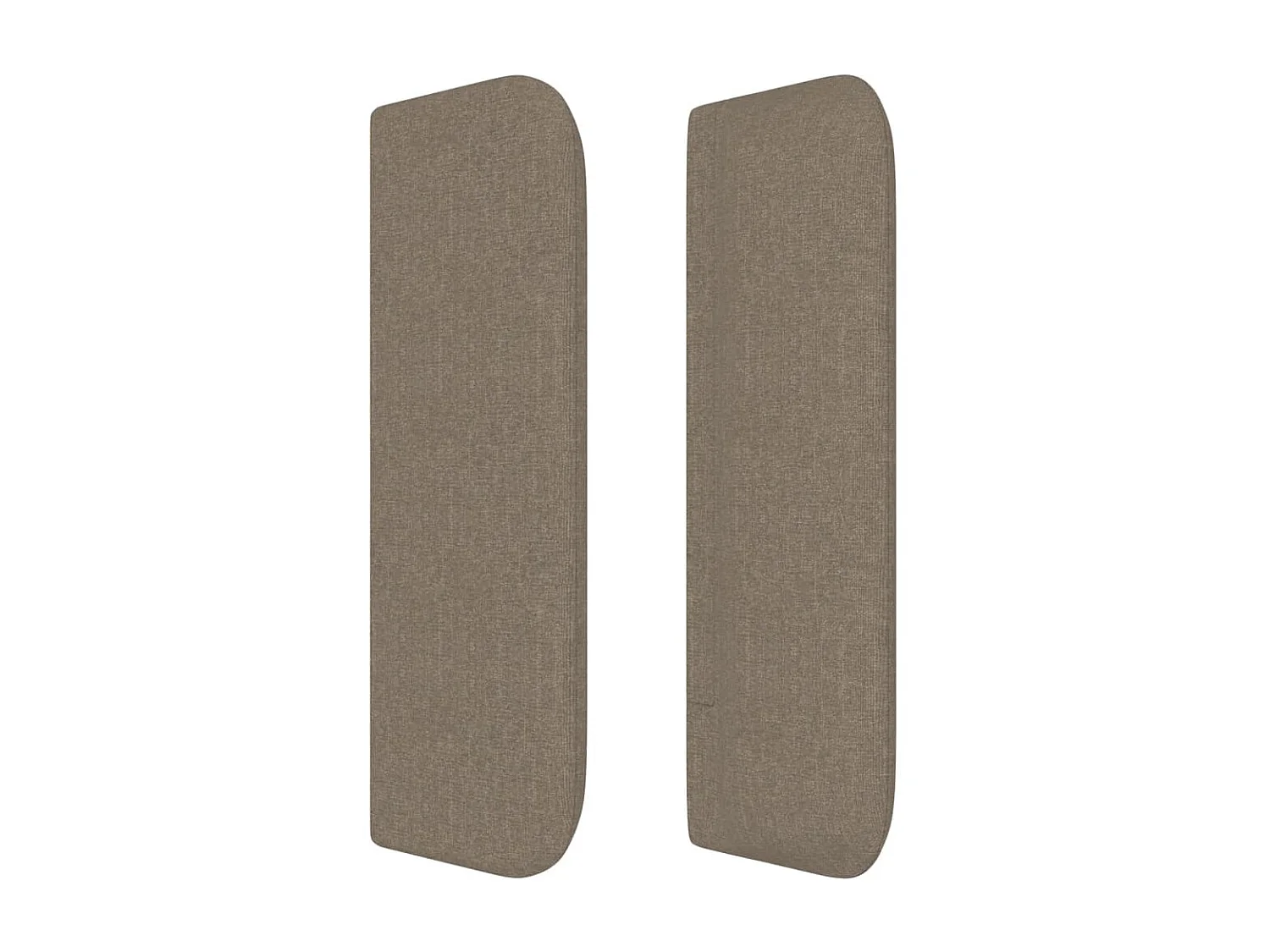 Tête de lit avec oreilles Taupe 203x16x78/88 cm Tissu POI32987 BonneVie Meuble