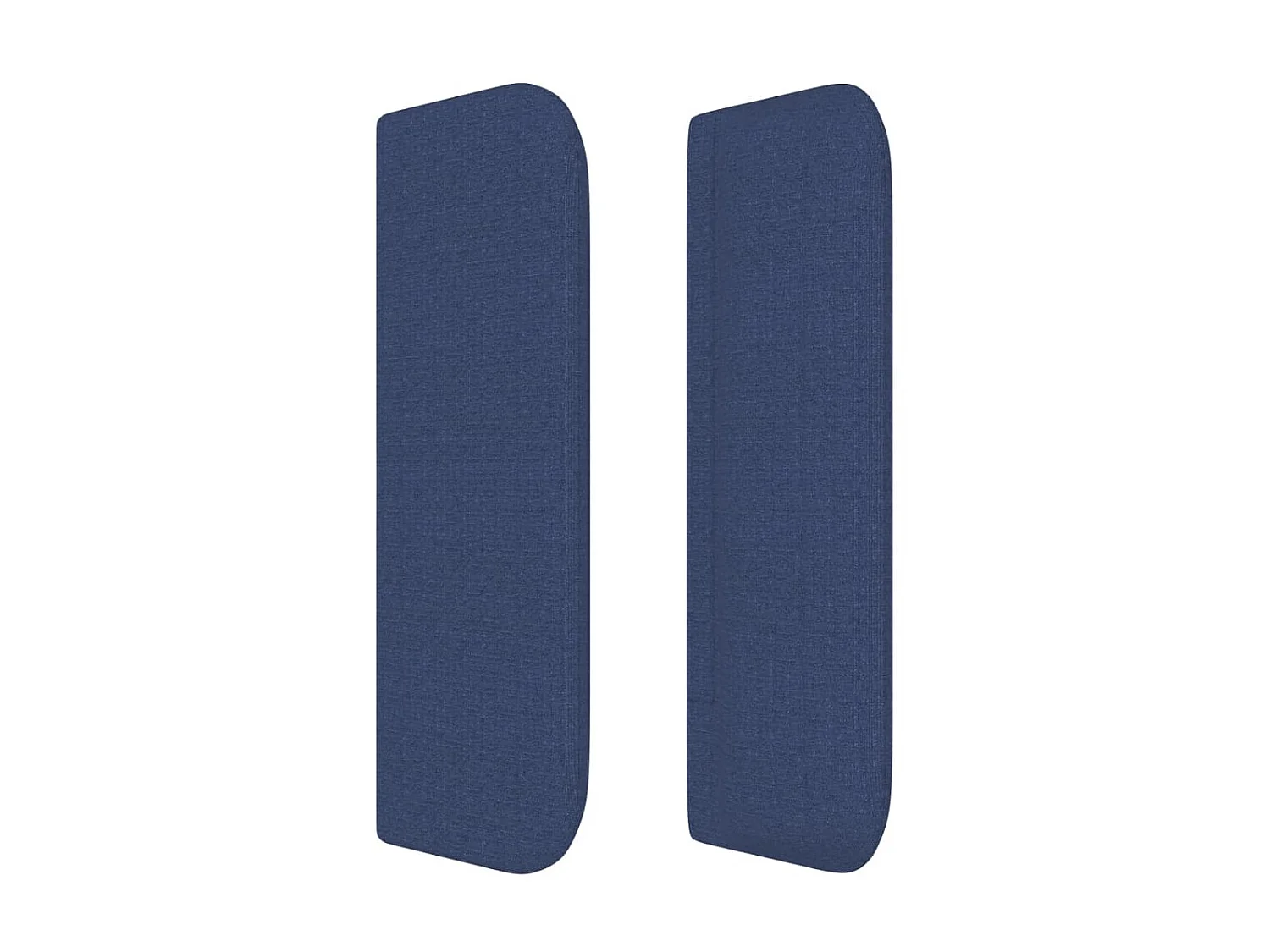 Cabeceira de cama c/ abas tecido 163x16x78/88 cm azul PT321434