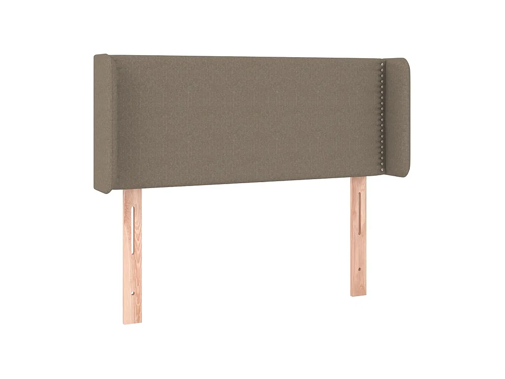 Testiera | Testata del letto ad Orecchio Tortora 93x16x78/88 cm in Tessuto