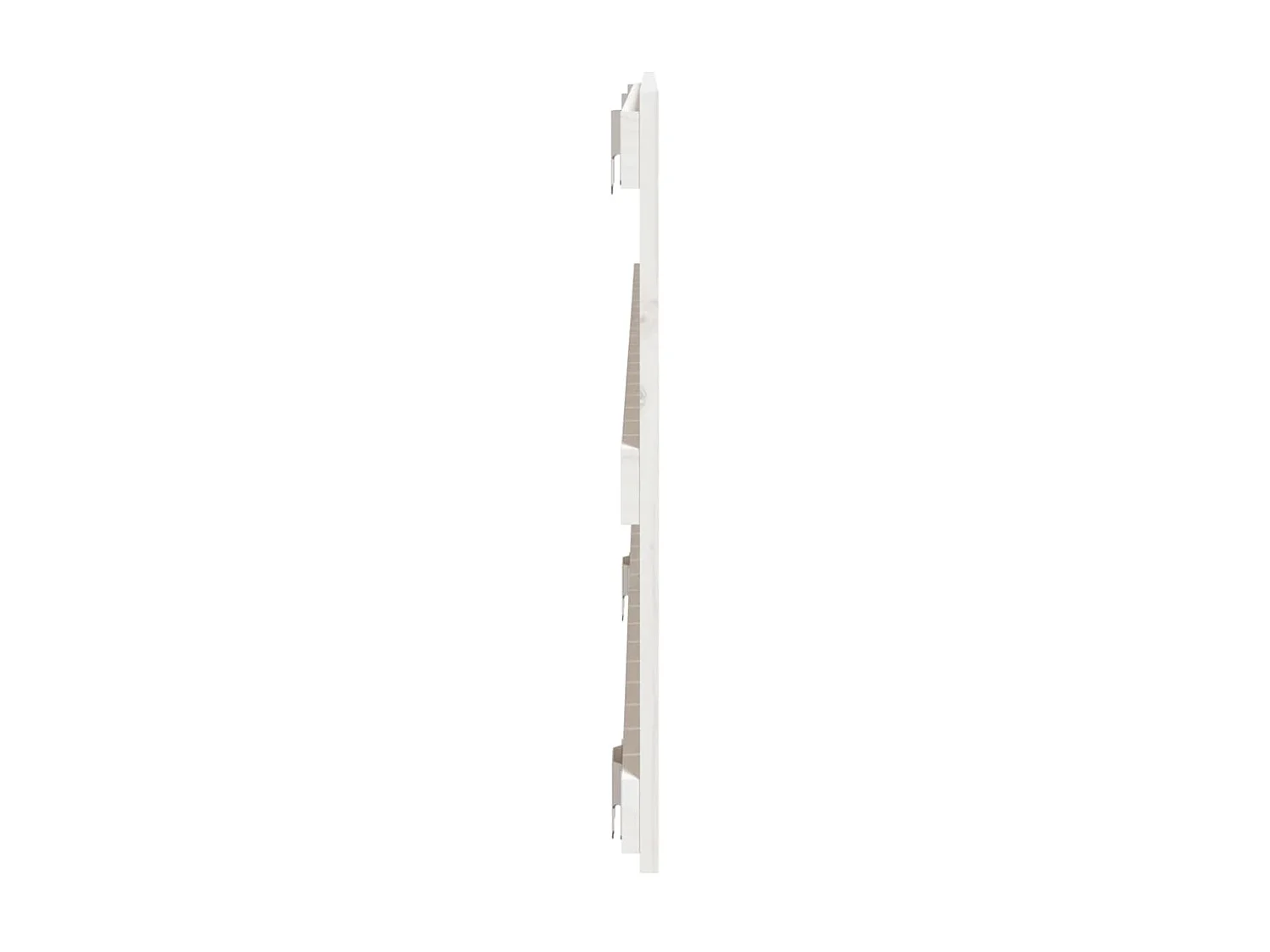 Cabeceira de parede 127,5x3x60 cm pinho maciço branco PT877426
