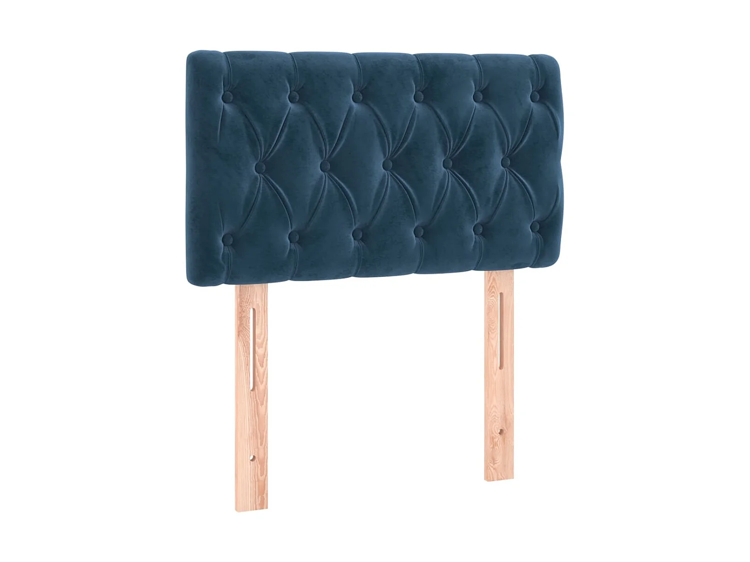 Tête de lit à LED Bleu foncé 80x7x78/88 cm Velours POI89309 BonneVie Meuble