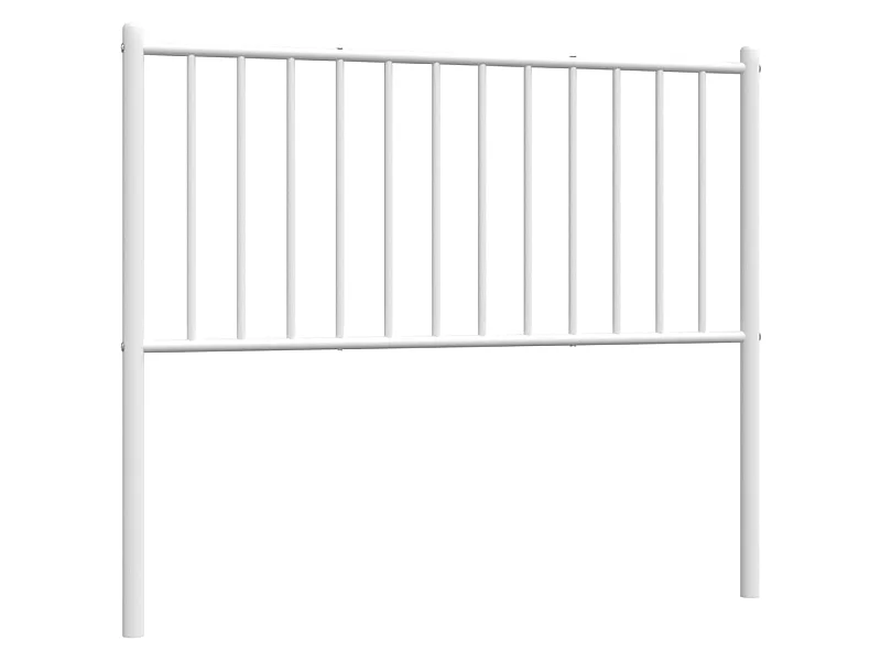 Tête de lit métal blanc 100 cm POI51000 BonneVie Meuble