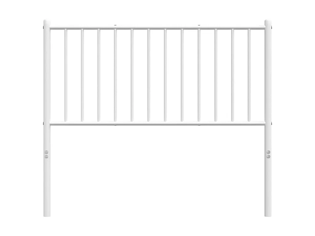 Tête de lit métal blanc 100 cm POI51000 BonneVie Meuble