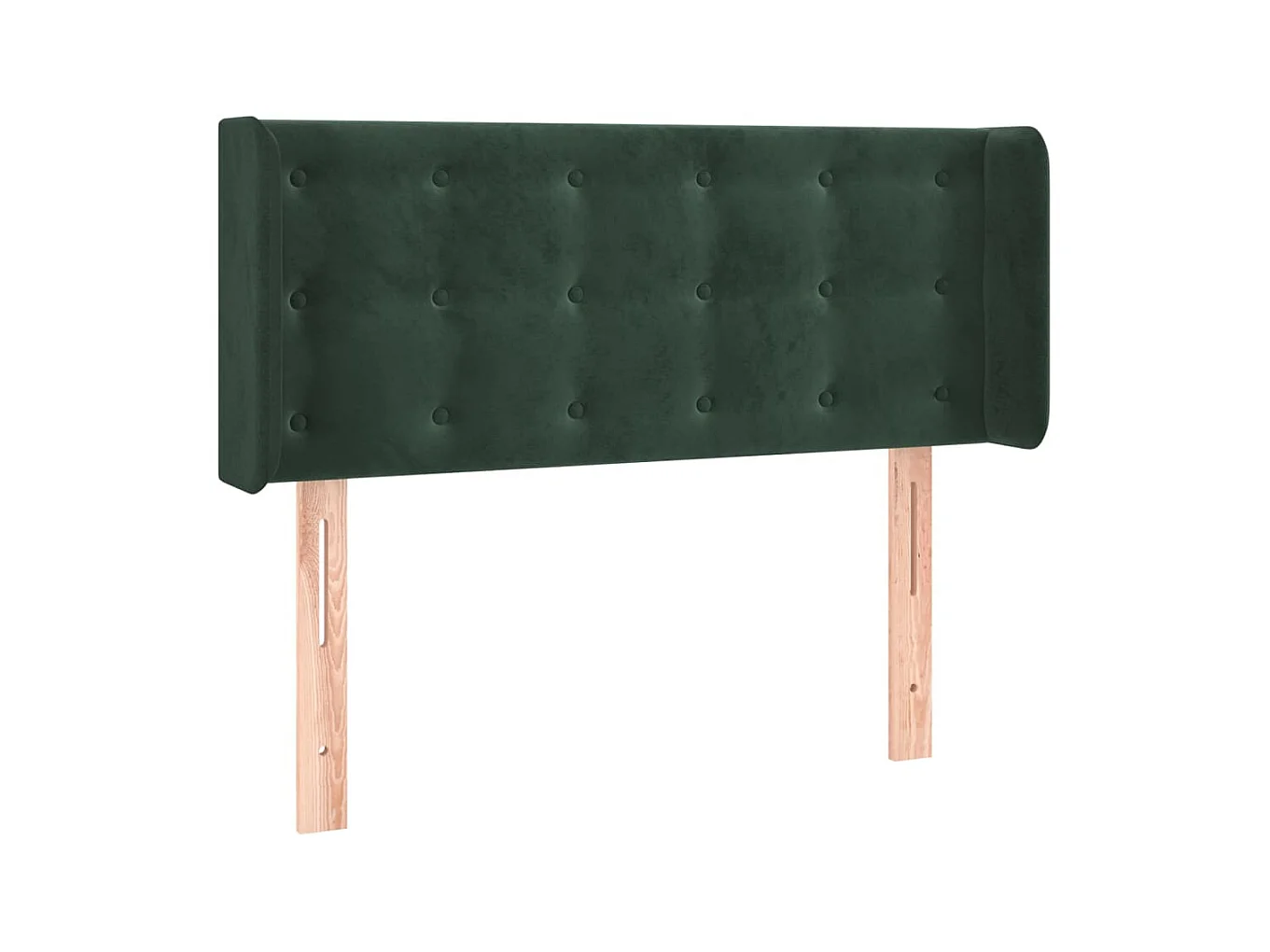 Tête de lit avec oreilles Vert foncé 93x16x78,88 cm Velours LKC75032 BonneVie Meuble