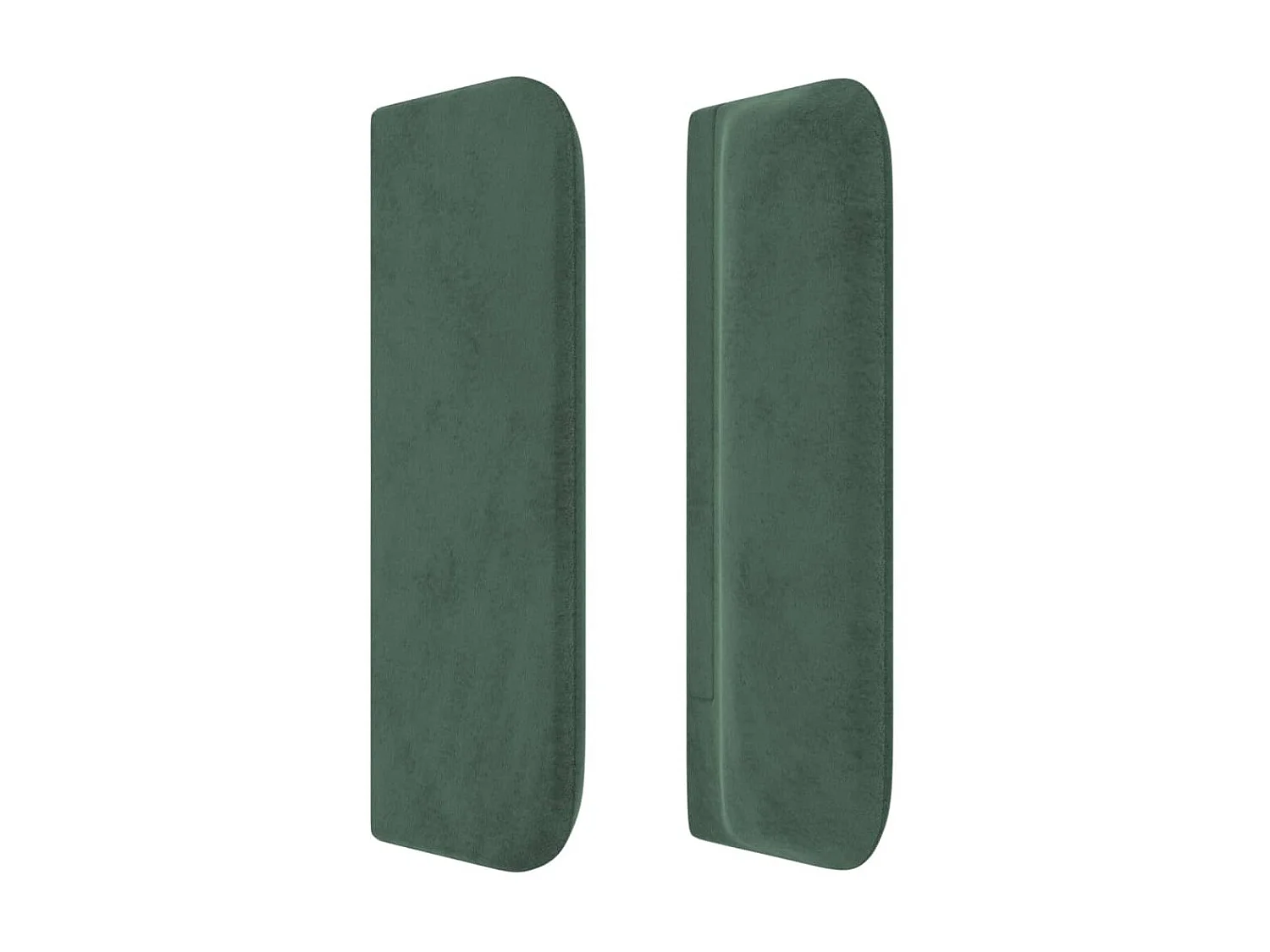 Tête de lit avec oreilles Vert foncé 93x16x78,88 cm Velours LKC75032 BonneVie Meuble