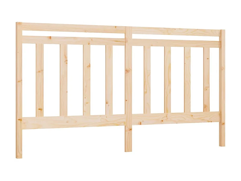 Cabecero de cama madera maciza de pino 206x4x100 cm ES86060