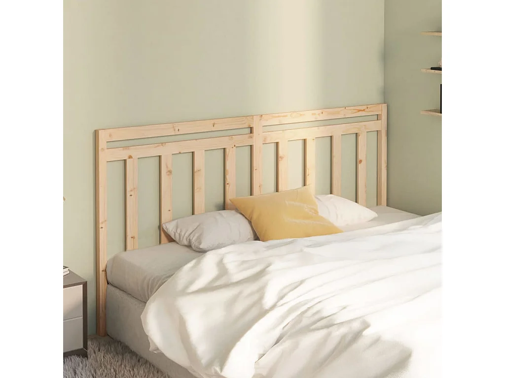 Tête de lit 206x4x100 cm Bois massif de pin POI95511 BonneVie Meuble