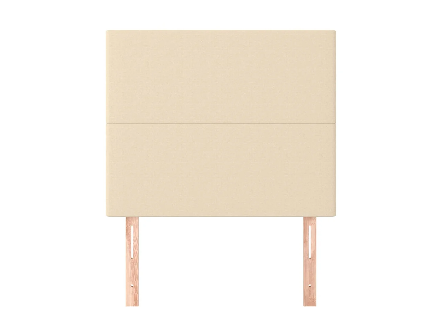 Cabeceros 2 unidades de tela color crema 100x5x78/88 cm ES52543