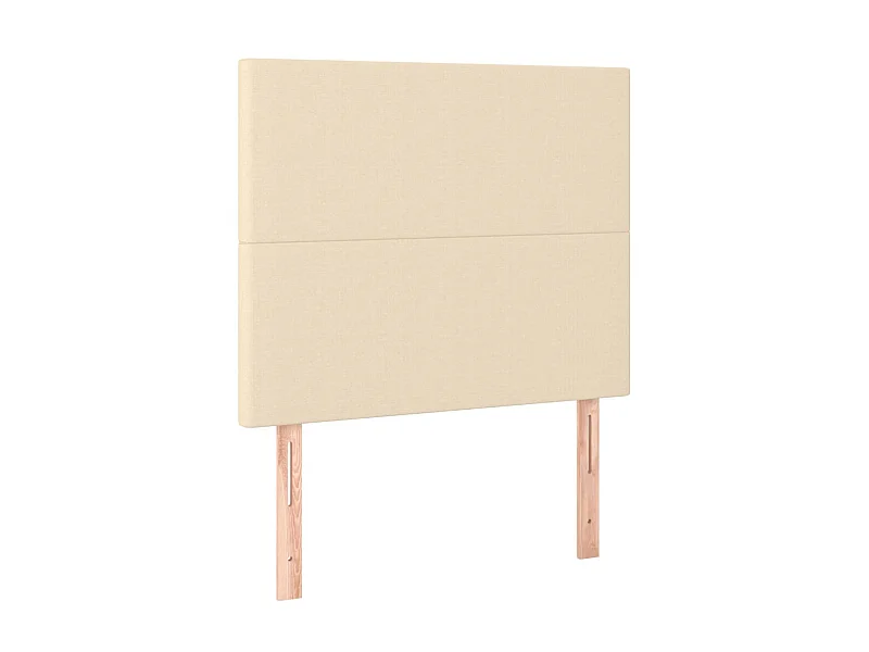 Testiere | Testate del letto 2 pz Crema 100x5x78/88 cm in Tessuto