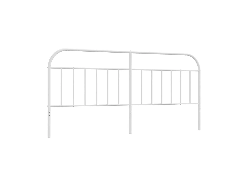 Tête de lit métal blanc 193 cm POI62596 BonneVie Meuble