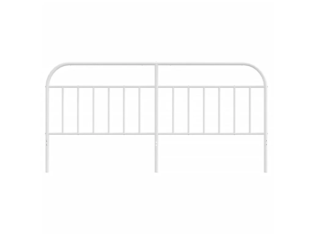 Tête de lit métal blanc 193 cm POI62596 BonneVie Meuble