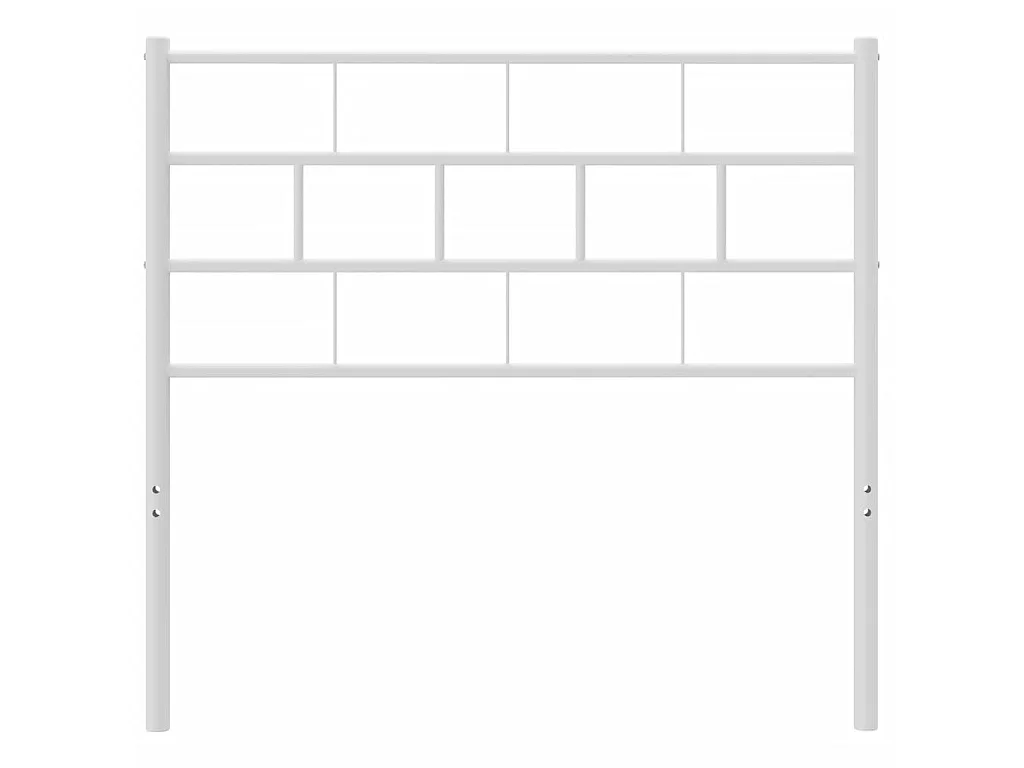 Tête de lit métal blanc 75 cm POI77926 BonneVie Meuble