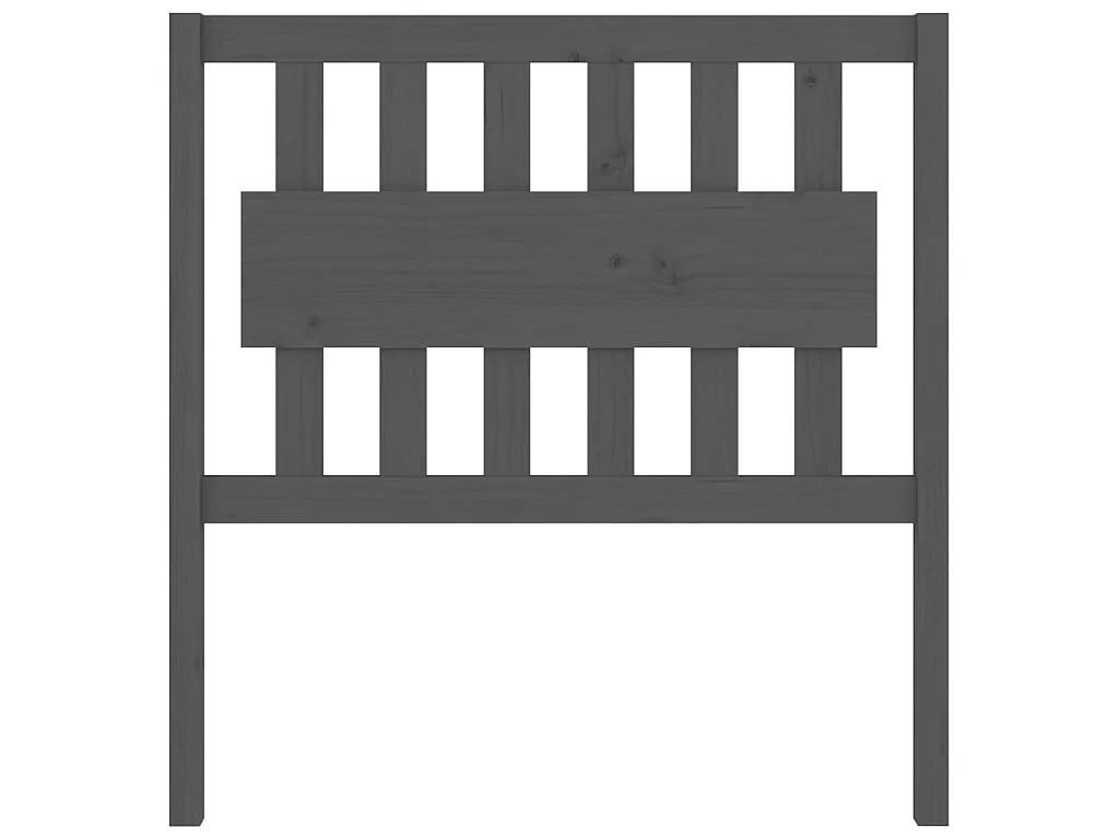 Cabeceira de cama 95,5x4x100 cm pinho maciço cinzento PT915917