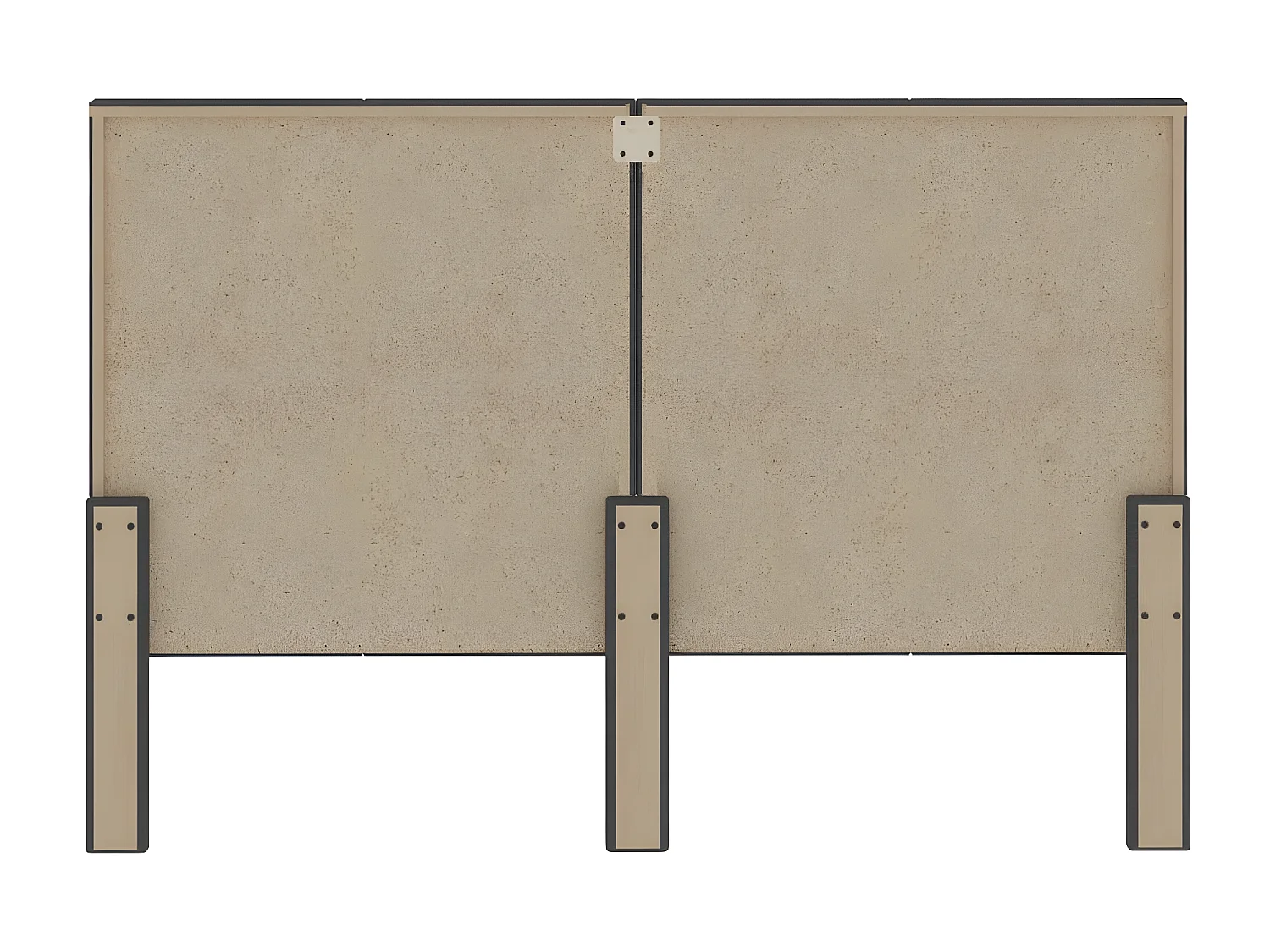 Testiera | Testata del letto Letto Grigio Scuro in Tessuto 160x200 cm