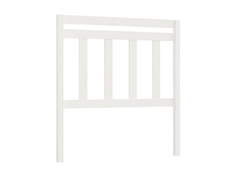 Cabeceira de cama 96x4x100 cm pinho maciço branco PT202600