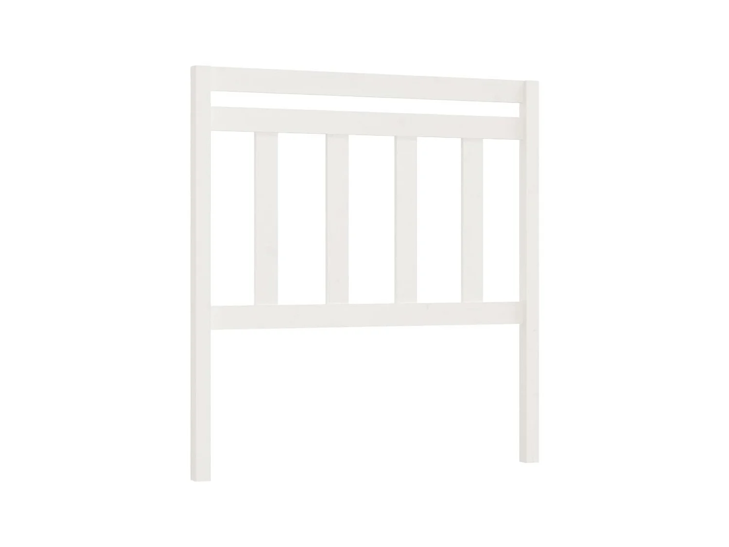 Tête de lit Blanc 96x4x100 cm Bois massif de pin POI54917 BonneVie Meuble