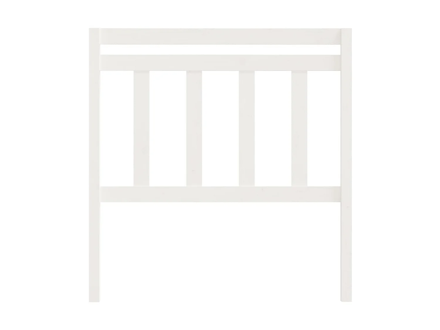 Tête de lit Blanc 96x4x100 cm Bois massif de pin POI54917 BonneVie Meuble