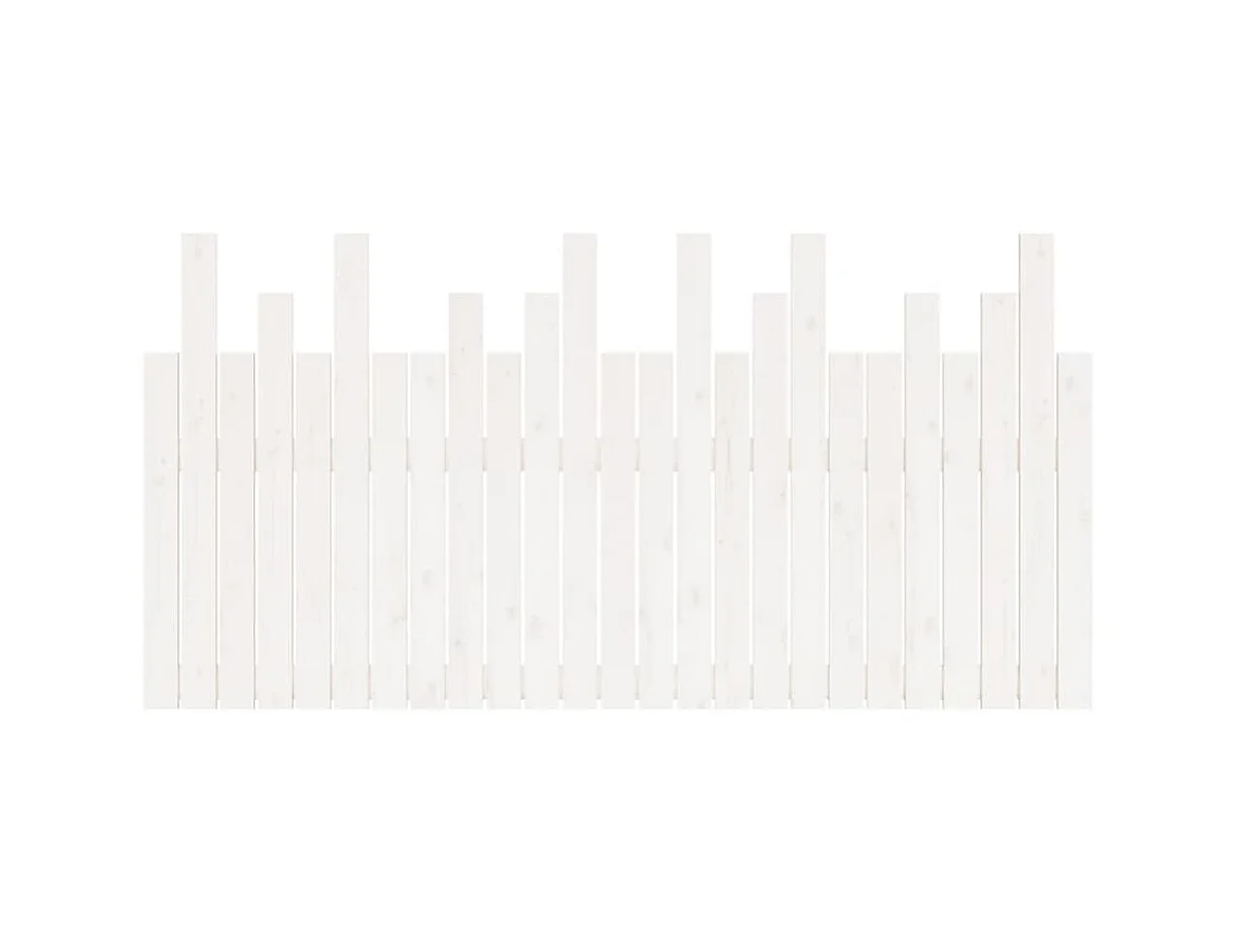 Wand-Kopfteil,Bettkopfteil Weiß 159,5x3x80 cm Massivholz Kiefer -gkd454797
