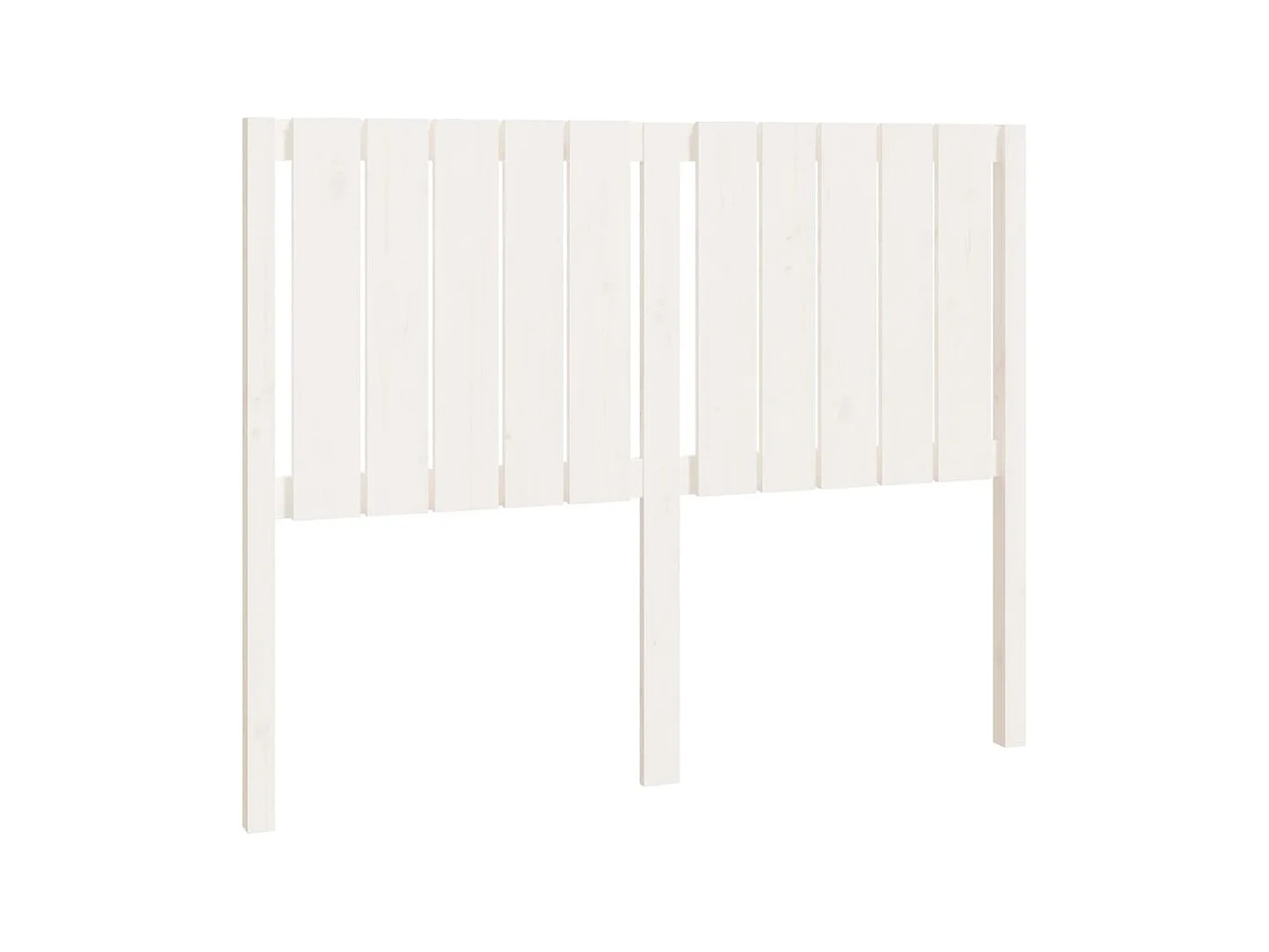 Cabeceira de cama 125,5x4x100 cm madeira de pinho maciça branco PT837598
