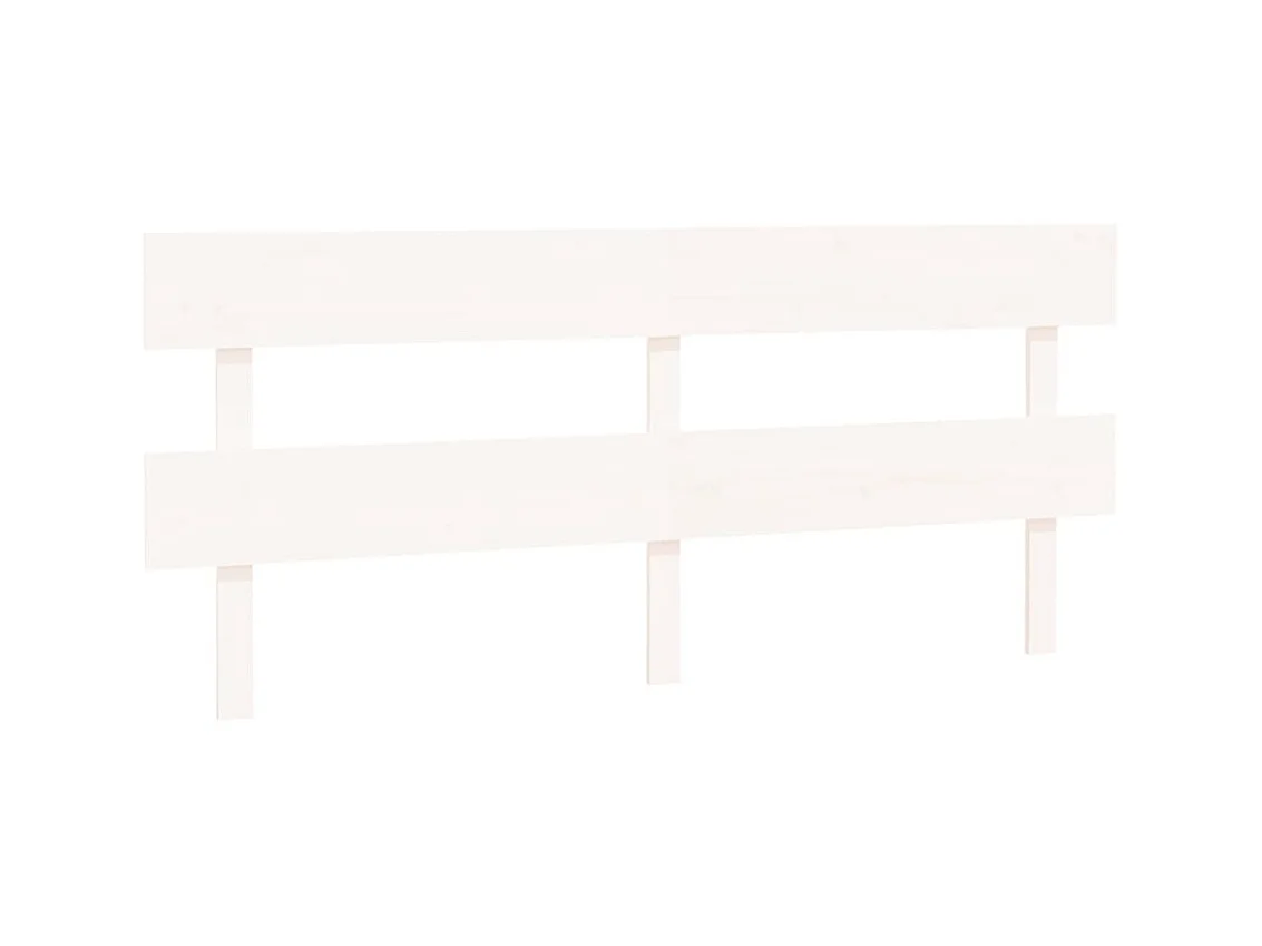 Testiera | Testata del letto per Letto Bianca 204x3x81 cm in Legno Massello di Pino